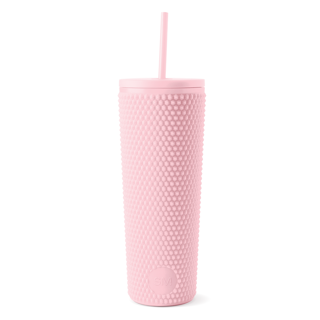 Textured Plastic Classic Tumbler with Straw Lid
