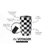 Voyager Tumbler with Clear Flip Lid & Straw