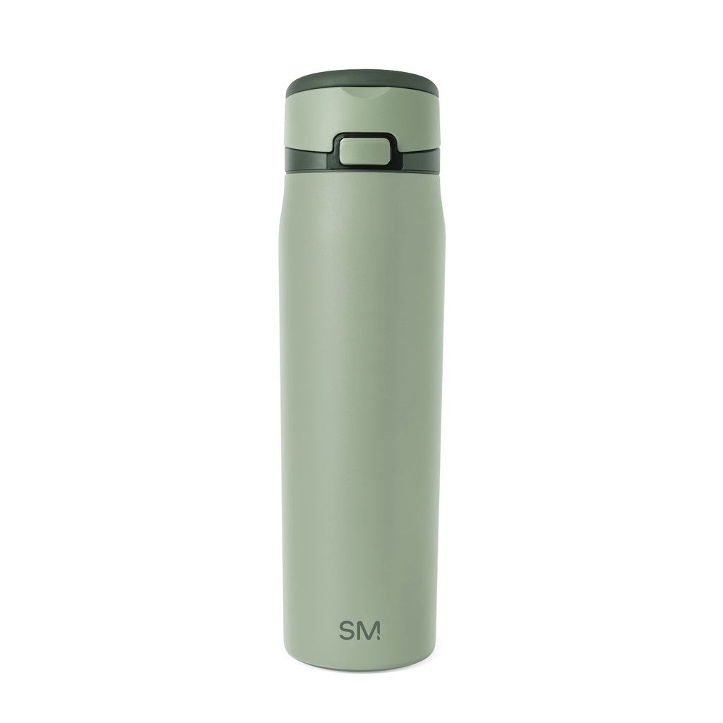 Simple Modern Mesa Loop Water Bottle with Straw | 24oz Cup Holder Friendly Insulated Stainless Steel Bottles for Travel, Sports and School | Eucalyptus Mix