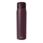 Simple Modern Mesa Loop Water Bottle with Straw | 30oz Cup Holder Friendly Insulated Stainless Steel Bottles for Travel, Sports and School | Cherry Wine