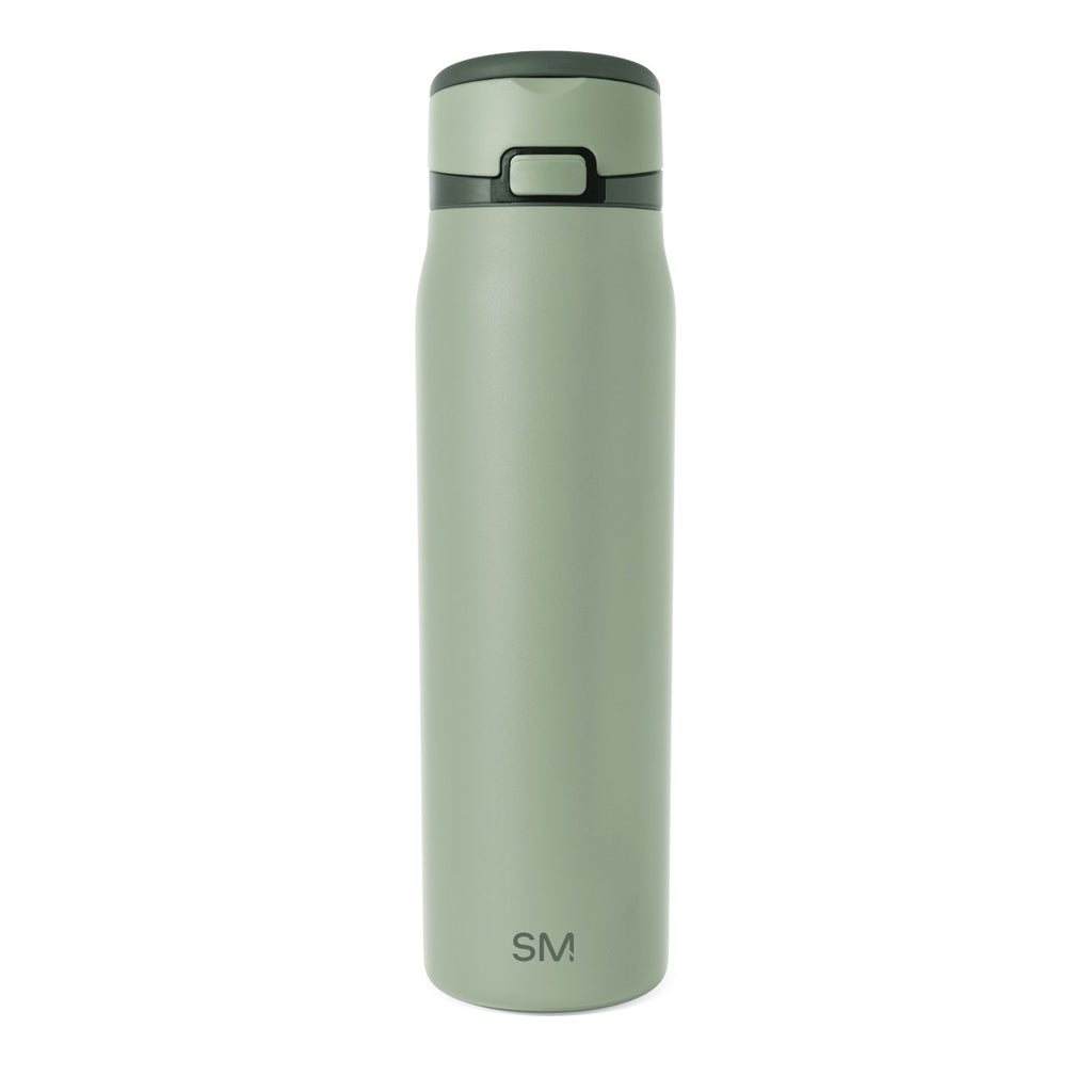 Simple Modern Mesa Loop Water Bottle with Straw | 30oz Cup Holder Friendly Insulated Stainless Steel Bottles for Travel, Sports and School | Eucalyptus Mix