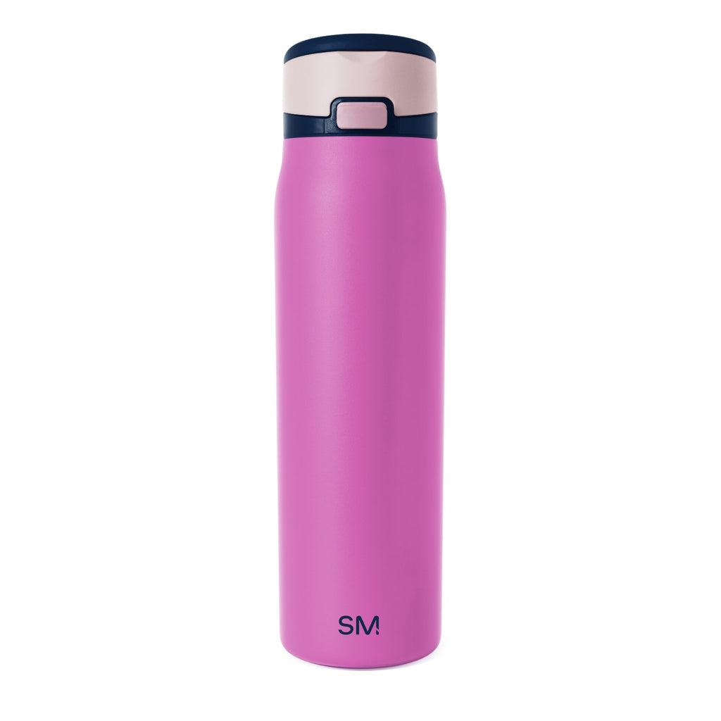 Simple Modern Mesa Loop Water Bottle with Straw | 30oz Cup Holder Friendly Insulated Stainless Steel Bottles for Travel, Sports and School | Fuscia Mix