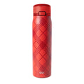 Simple Modern Mesa Loop Water Bottle with Straw | 30oz Cup Holder Friendly Insulated Stainless Steel Bottles for Travel, Sports and School | Holiday Flannel