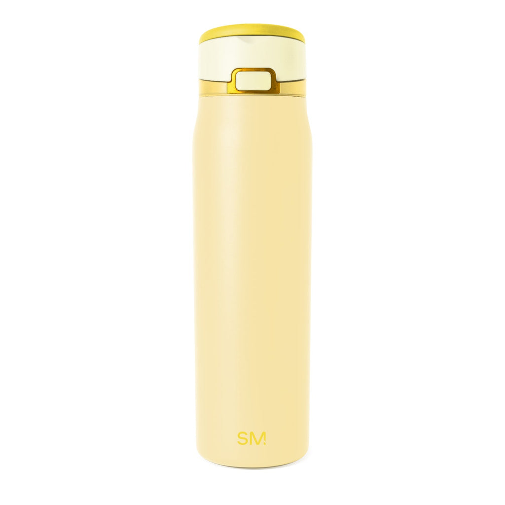 Simple Modern Mesa Loop Water Bottle with Straw | 24oz Cup Holder Friendly Insulated Stainless Steel Bottles for Travel, Sports and School | Lemoncello