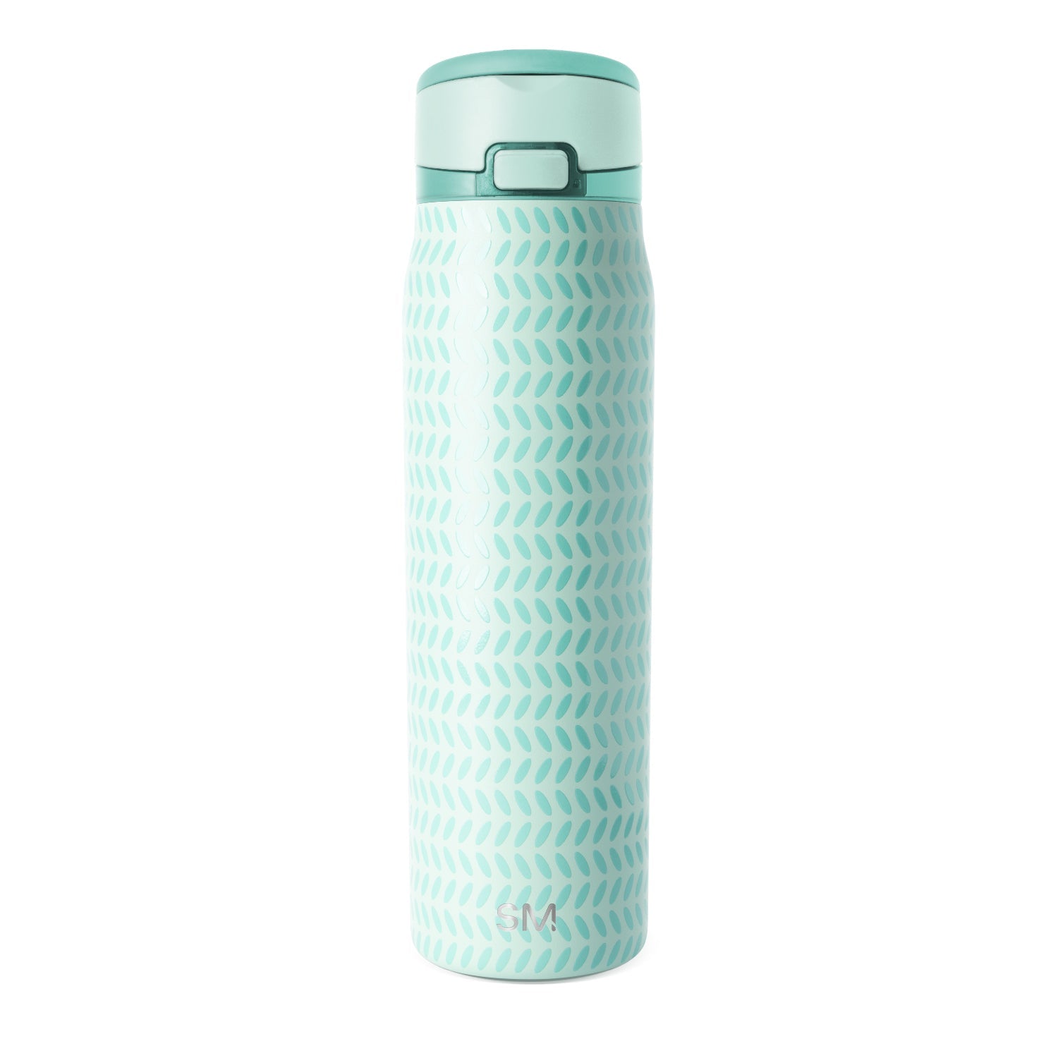 Simple Modern Mesa Loop Water Bottle with Straw | 30oz Cup Holder Friendly Insulated Stainless Steel Bottles for Travel, Sports and School | Mint Dots