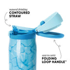 Simple Modern Mesa Loop Water Bottle with Straw | 30oz Cup Holder Friendly Insulated Stainless Steel Bottles for Travel, Sports and School | Pool Day
