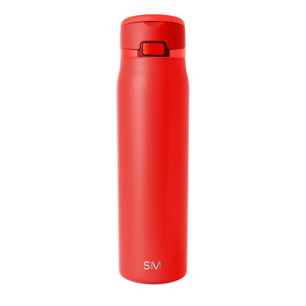 Simple Modern Mesa Loop Water Bottle with Straw | 30oz Cup Holder Friendly Insulated Stainless Steel Bottles for Travel, Sports and School | Saffron