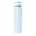 Simple Modern Mesa Loop Water Bottle with Straw | 24oz Cup Holder Friendly Insulated Stainless Steel Bottles for Travel, Sports and School | Seaside Stripes