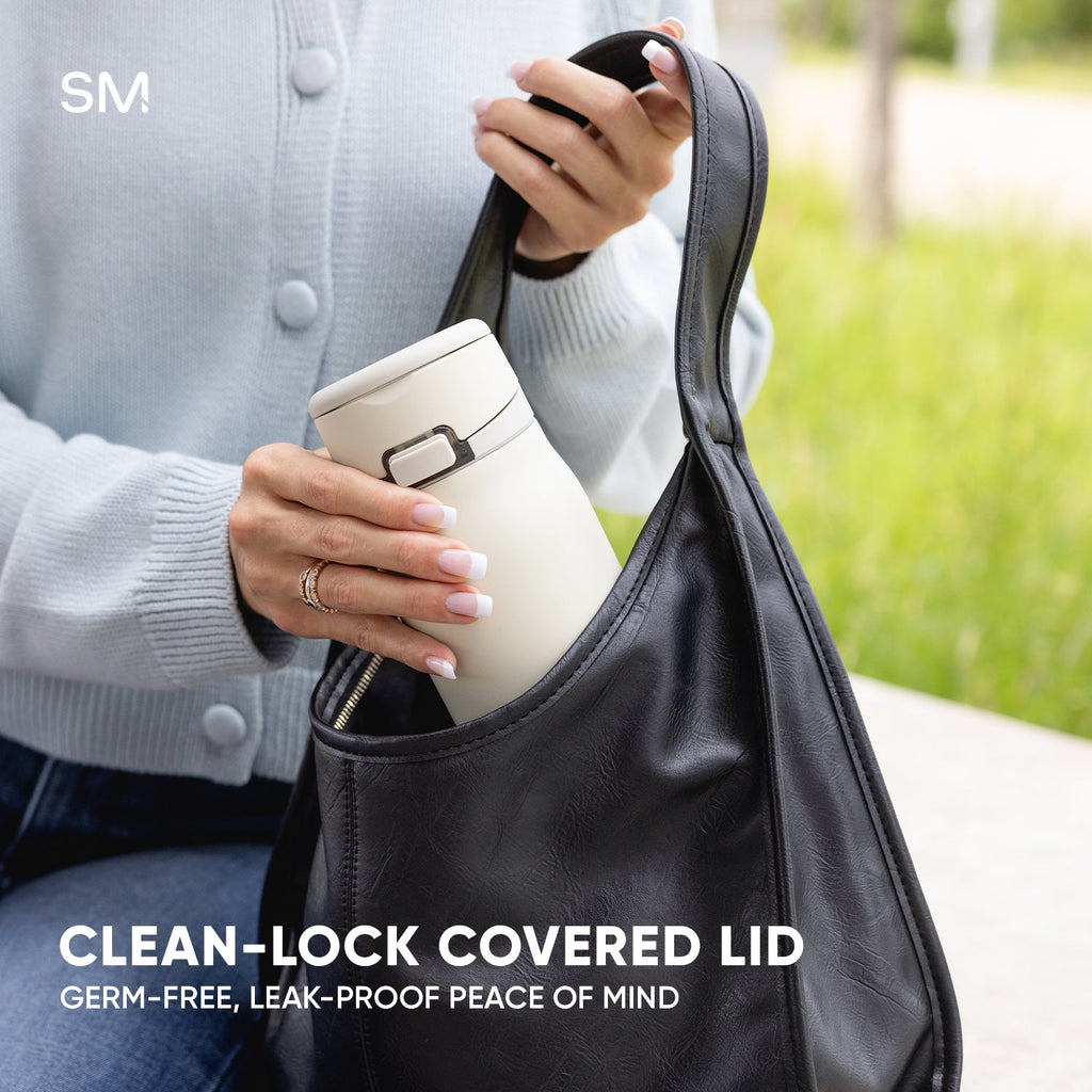 Simple Modern Mesa Loop Water Bottle with Straw | 30oz Cup Holder Friendly Insulated Stainless Steel Bottles for Travel, Sports and School | Crimson Hearts