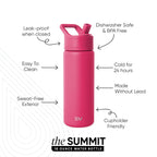 Summit Kids Water Bottle with Straw Lid