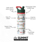 Summit Kids Water Bottle with Straw Lid