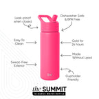 Summit Kids Water Bottle with Straw Lid