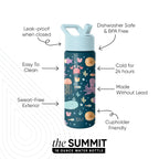 Summit Kids Water Bottle with Straw Lid