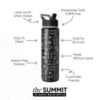 Summit Water Bottle with Straw Lid