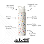 Summit Water Bottle with Straw Lid