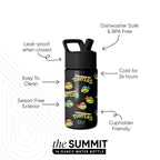 Summit Kids Water Bottle with Straw Lid