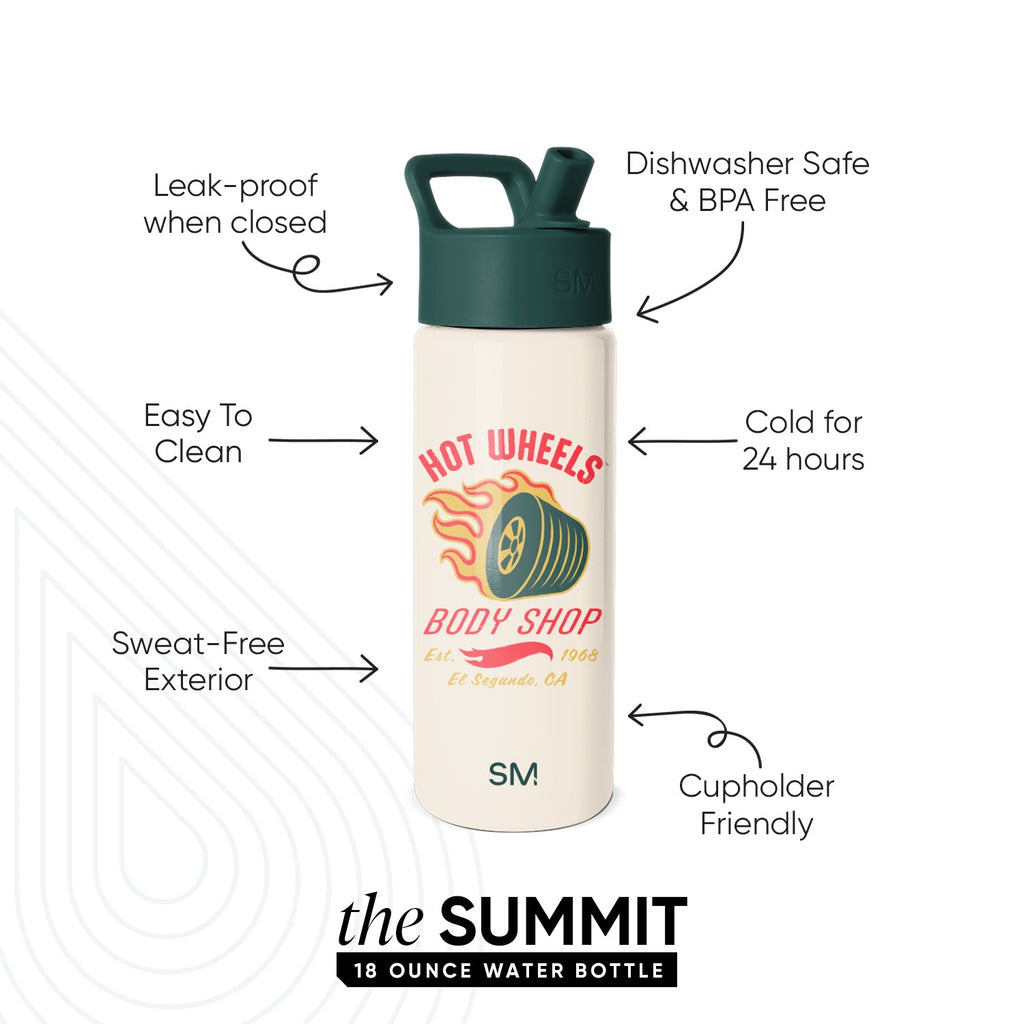 Summit Kids Water Bottle with Straw Lid