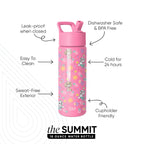 Summit Kids Water Bottle with Straw Lid