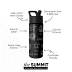 Summit Kids Water Bottle with Straw Lid
