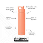 Summit Water Bottle with Straw Lid