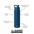 Summit Water Bottle with Straw Lid