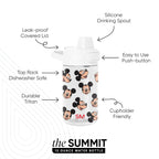 Summit Kids Plastic Water Bottle with Simple Flip Straw Lid