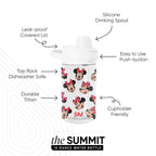 Summit Kids Plastic Water Bottle with Simple Flip Straw Lid