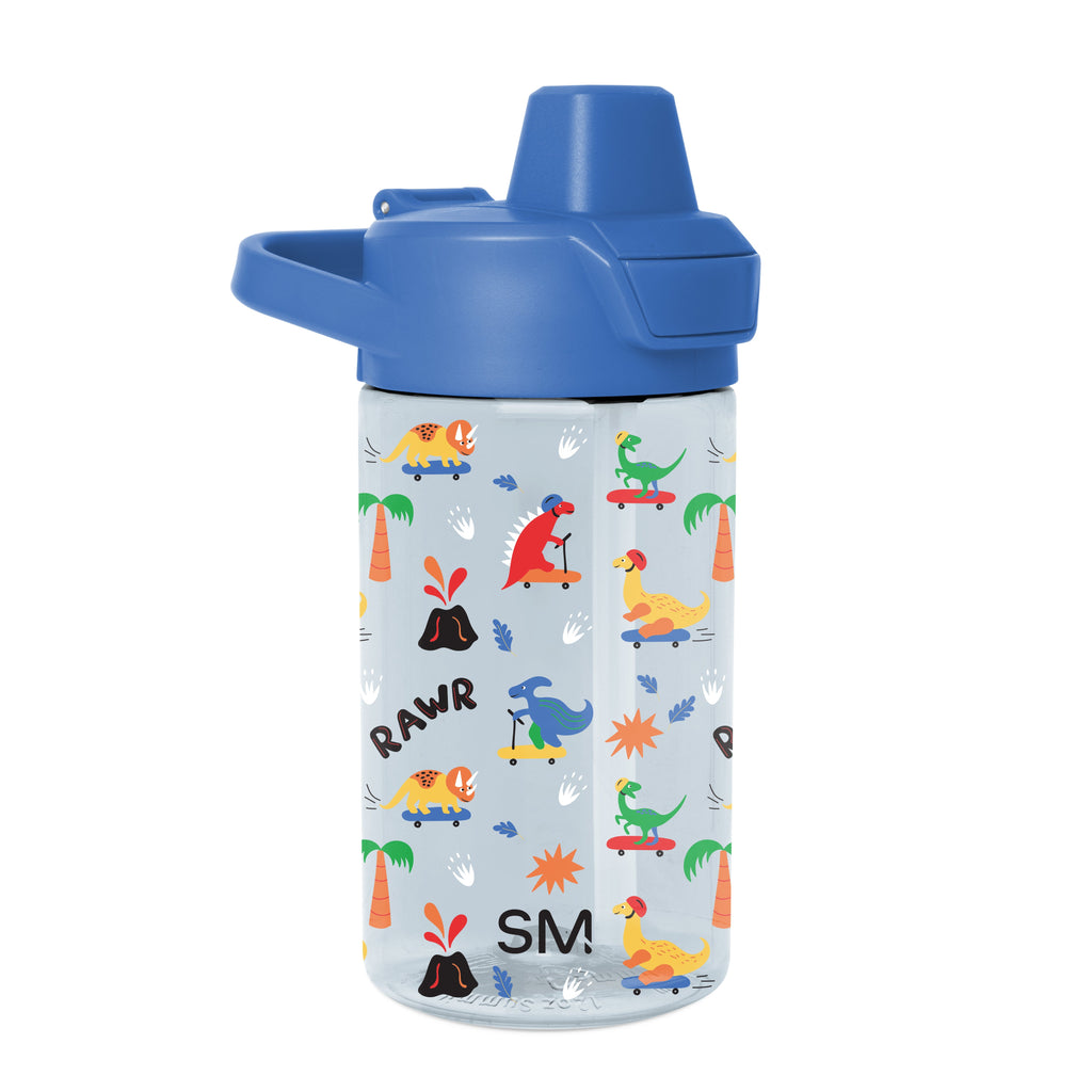 Summit Kids Plastic Water Bottle with Simple Flip Straw Lid