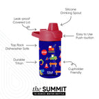 Summit Kids Plastic Water Bottle with Straw Lid