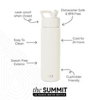 Summit Water Bottle with Straw Lid